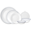 Corelle® Caspian Lace 66-piece Dinnerware Set. Service for 12