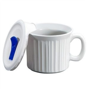 CorningWare® French White® 20-ounce Meal Mug  with Vented Lid